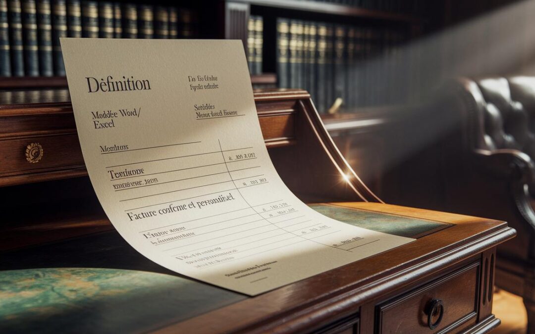 Facture specimen : définition, modèles Word/Excel à télécharger et mentions légales à respecter pour une facture conforme et personnalisée